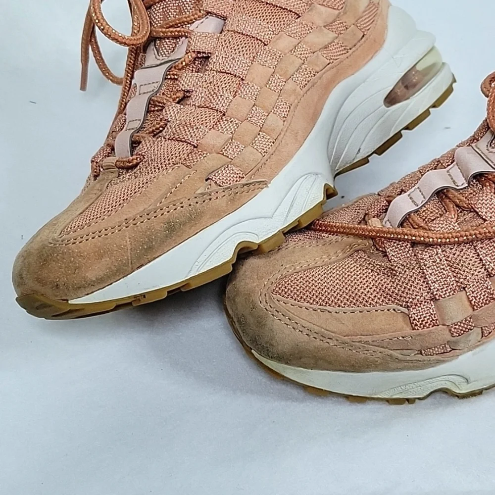 Nike Air Max 95 Woven Rose Gold Yth 5.5/Women‎ 7
